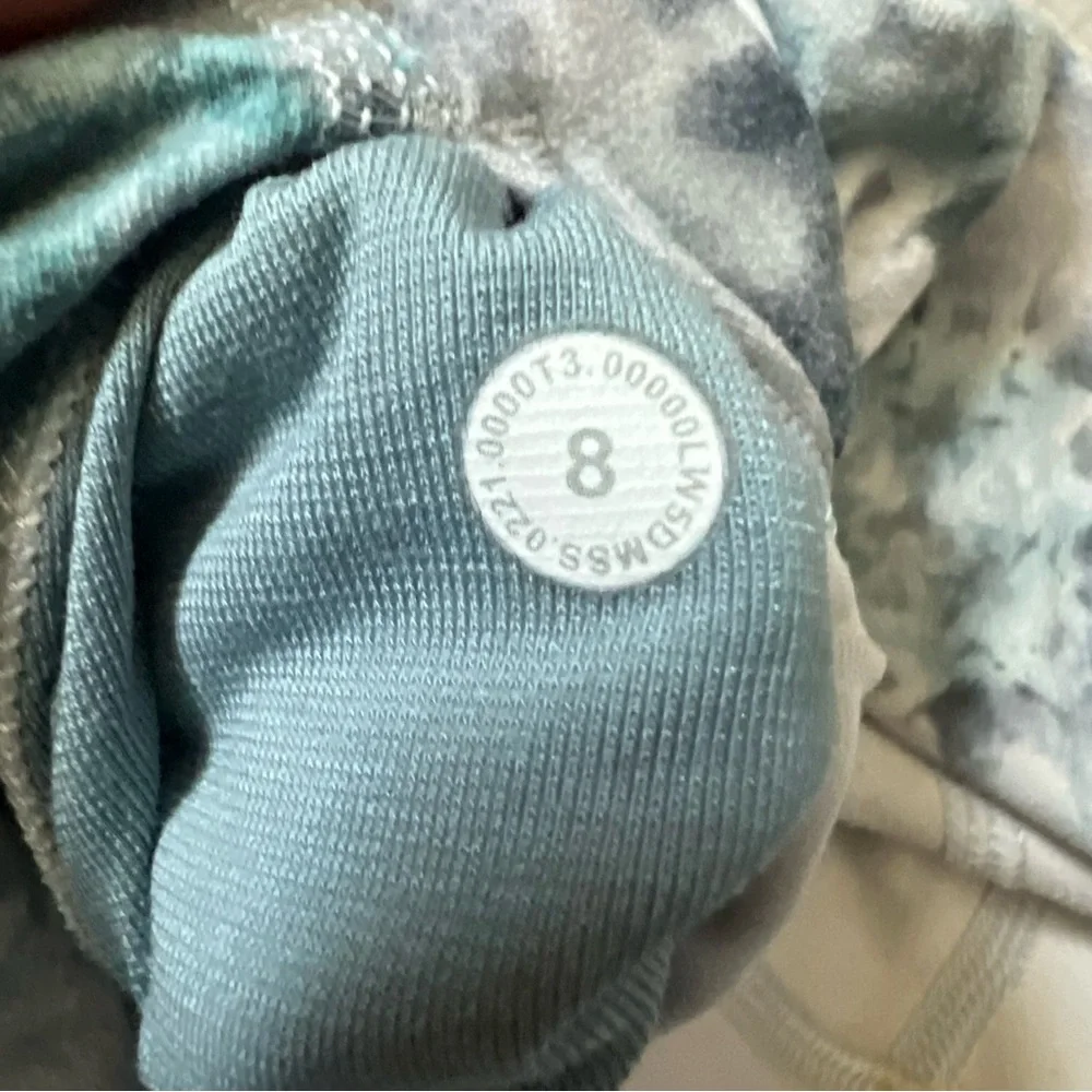 LULULEMON Align Pant Kaleidofloral Multi Blue and White Patterned Leggings 8